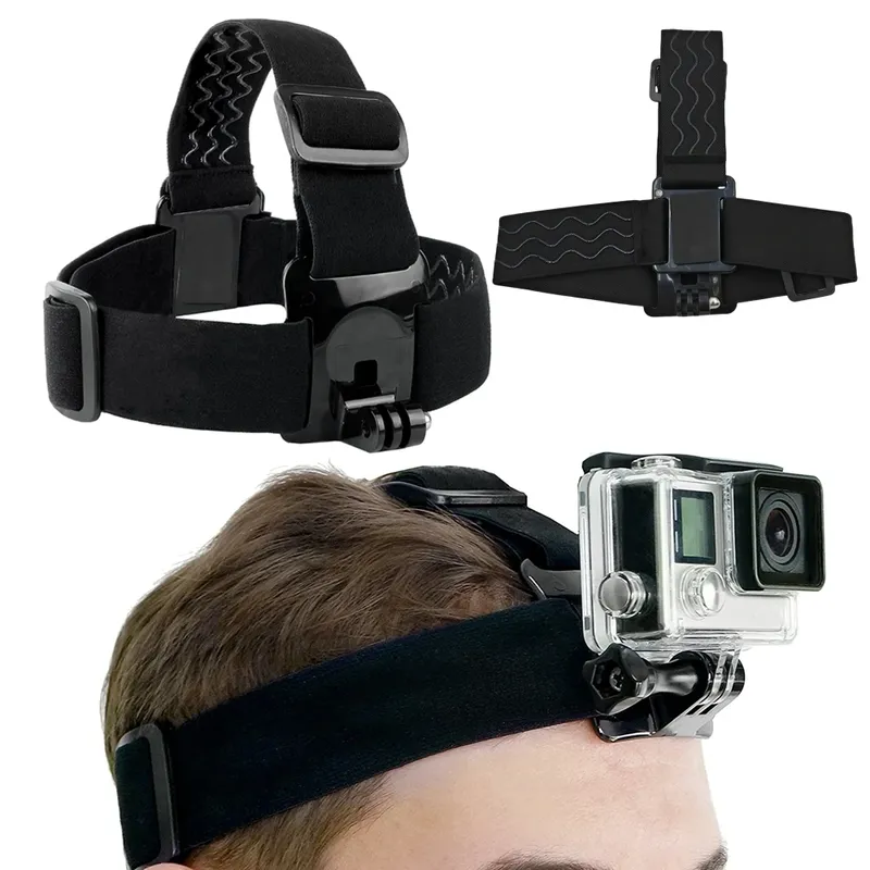Kopfbandhalterung Stirnband Verstellbarer Gürtel für GoPro Hero 13 12 11 10 9 8 7 Insta360 DJI Osmo Action 5 4 3 2 Kamerazubehör