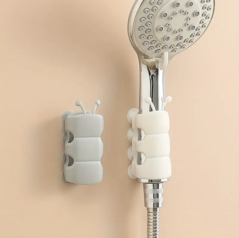 2Pcs Saugnapf Klammern Abnehmbare Silikon Dusche Kopf Halter Wand Halterung Dusche Kopf Lagerung Regal Rack Bad Lieferungen