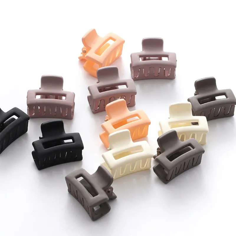 Koreanische Gemischte Haar Mini Kleine Greif Clip Matte Milch Kaffee Farbe Mädchen Pony Nette Haarnadel Kleine Greif Clip Seite Haar Clip Haar zubehör