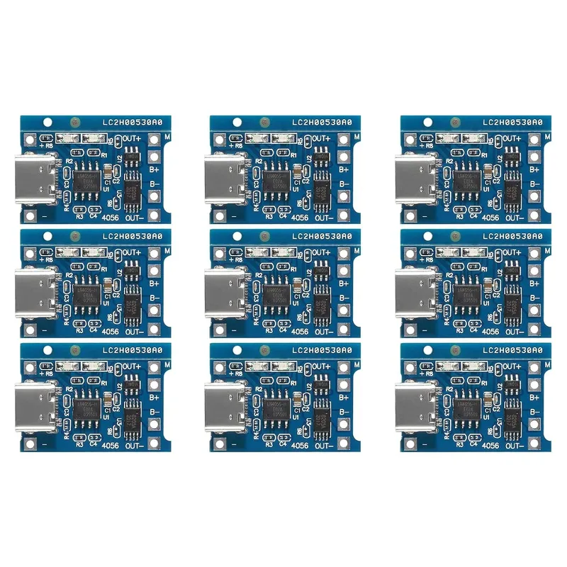 2/20 stücke TP4056 4067 + Schutz Dual Funktionen 5V 1A Typ C 18650 Lithium-Batterie Lade Board ladegerät Diy Kit Elektronische