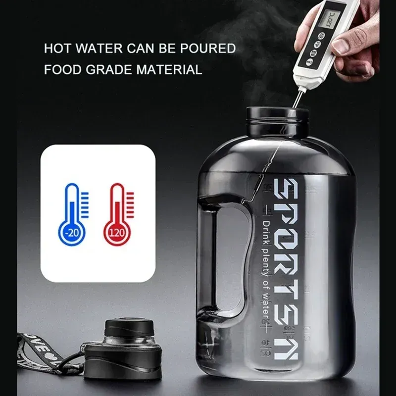 1,7 L/2,7 L Tragbare Große Kapazität Wasser Flasche Sport Wasser Flasche Gym Radfahren Tasse Für Fitness Camping Männer Wasserkocher