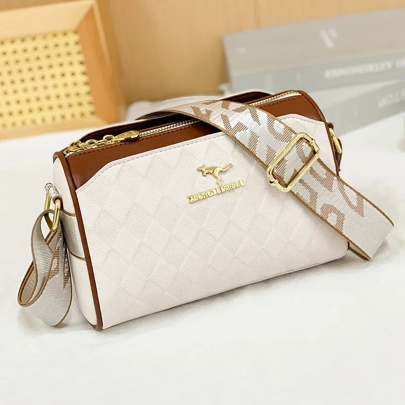 Luxus Hohe Qualität Frauen Umhängetasche Berühmte Designer Dame Schulter Taschen Modische Karierten Trendy Umhängetasche Bolsas Sac A