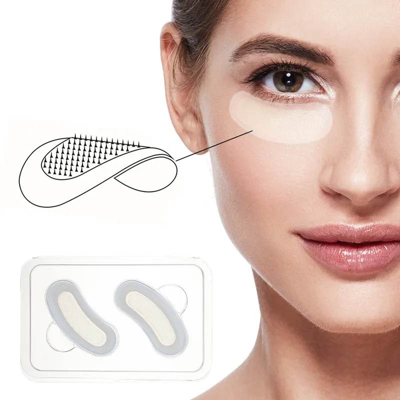 Hyaluronsäure Mikronadel Augenklappen Maske für Anti Aging Augenringe Feuchtigkeitsspendende Unter Augen Gel Pads Hautpflege