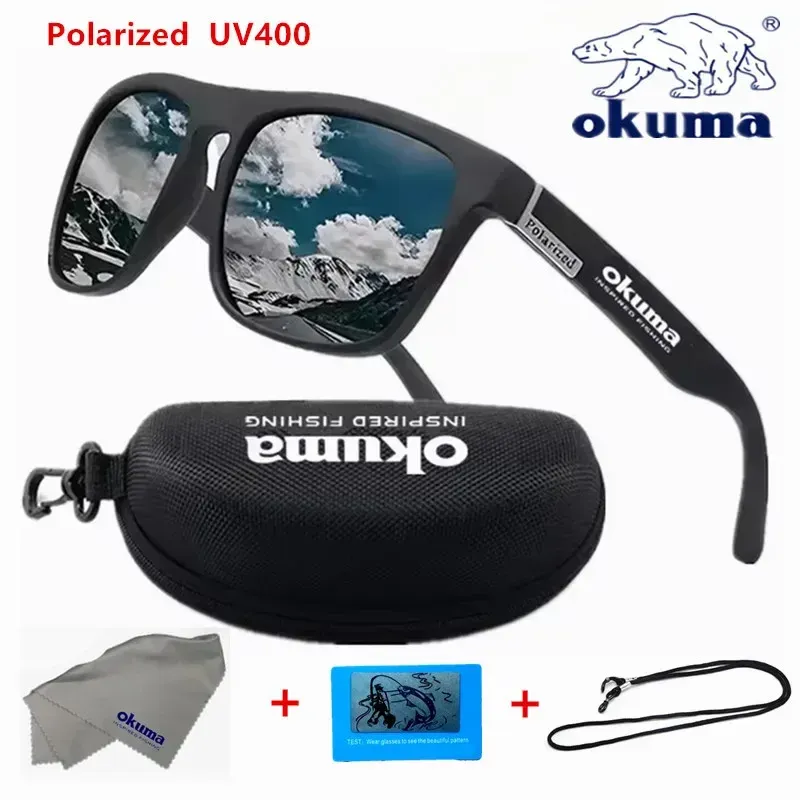 Okuma polarisierte Sonnenbrille UV400 für Damen und Herren, Outdoor-Jagd, Angeln, Fahrräder, Sonnenbrillen optionale Box