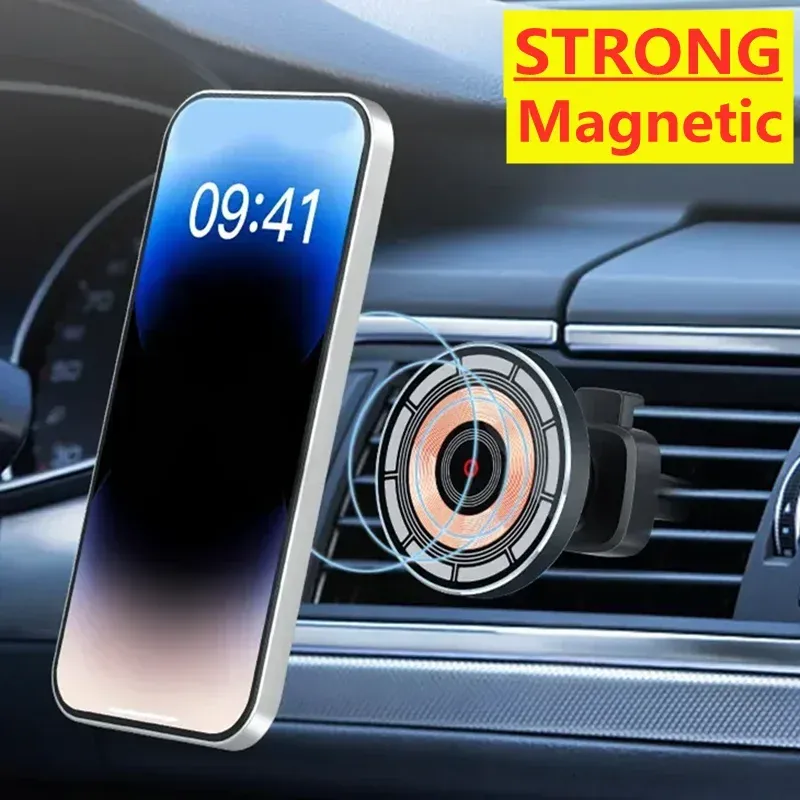 15w magnetisches Auto kabelloses Ladegerät Telefon halter stehen für iPhone 15 14 13 12 Pro Max Samsung Auto halterung Schnell ladestation