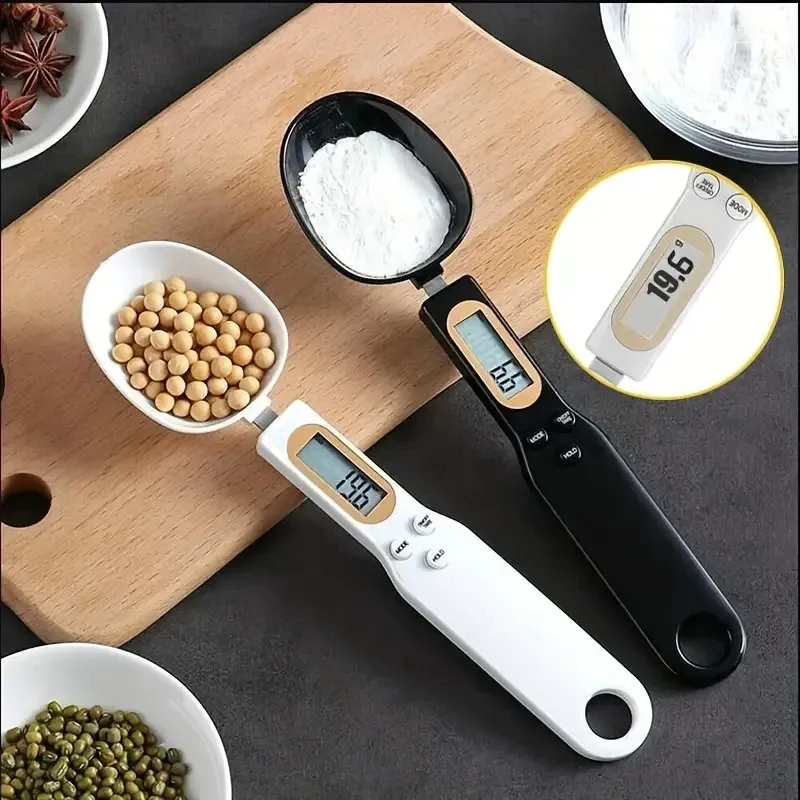 Digitale Küchenwaage, Mini-Löffelwaage, LCD, elektronische Lebensmittelwaage, 0,1–500 g, Gewichtsmessung, Küchenwerkzeug für Milch, Kaffee, Backen