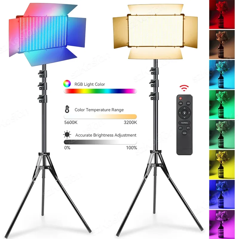 U800 rgb led fotostudio licht für tiktok youbute spiel live video beleuchtung tragbare video aufzeichnung fotografie panel lampe