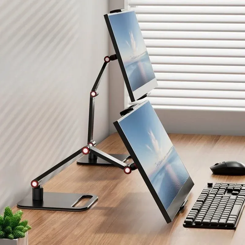 Universal Monitor Schreibtisch Halter Stehen Für 12-17,3 Zoll Erweiterbar Display Basis VESA Halterung Externe Vertikale Bildschirm Klapp Halter