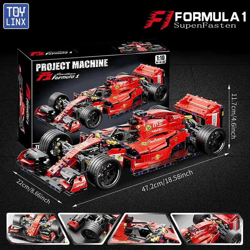 ToylinX RC Rennwagen Bausätze Bausteine Auto Cooles Sammlermodellauto Kits Spielzeug Weihnachtsgeschenk
