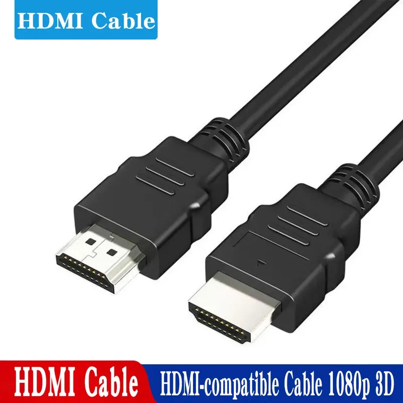 HDMI-kompatibles Kabel 1080p 3D HDMI High Speed-kompatibles Kabel Videokabel für HD TV BOX PS4 Computer Laptops Displays Kabel 1m