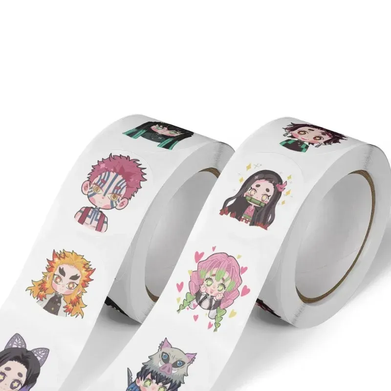 500 Stück Demon Slayer Anime Siegelaufkleber Handyhülle Niedliche Aufkleberpackung Laptop Haut Kawaii Geschenkverpackung Kunstbedarf Kinderspielzeug