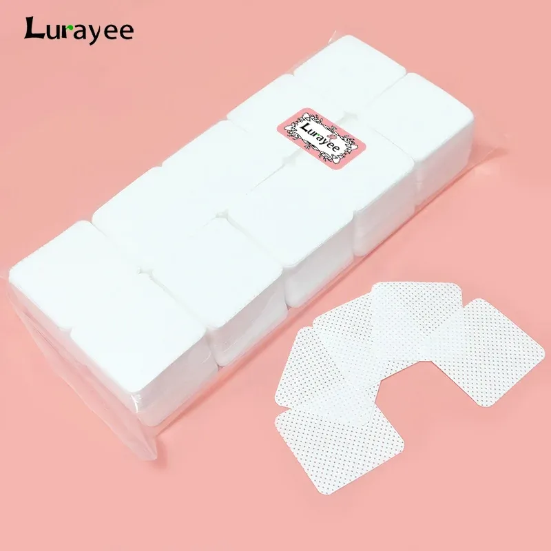 1000 stücke Fusselfreie Nageltücher Nagellackentferner Pads Saugfähige Weiche Wimpernverlängerung Kleber Reinigungstücher Entfernung Maniküre Werkzeug