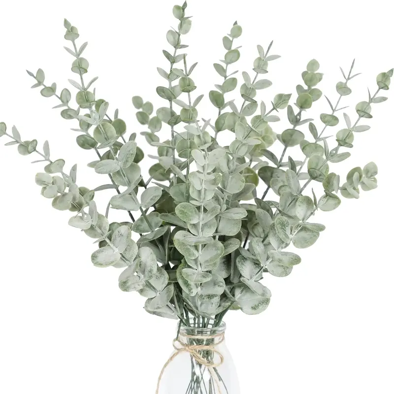 10-50PCS DIY künstliche Eukalyptus Wandbehang Dekor Grün Boho Home Dekorationen Bauernhaus rustikale Pflanzen für Hochzeit