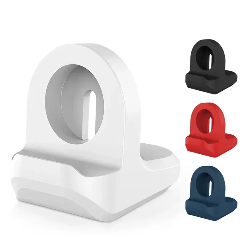 Silikon-Ladeständer für Apple Watch Serie 9, 8, 7, 6, 5, 4, SE, Apple Watch Iwatch Station Dock, Lade-Desktop-Halter, Zubehör