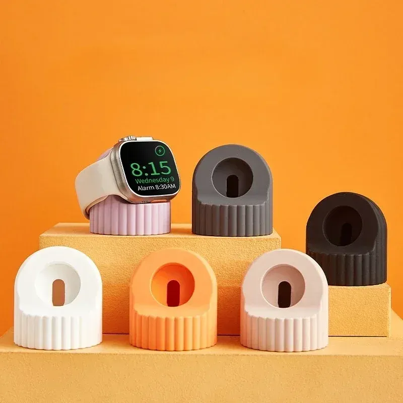 Silikon-Uhrenladeständer für Apple Watch Serie 11/10/8/7/6/SE/5/4/3/2 49 45 44 42 mm 41 40 38 mm Ladestation Dock-Halter