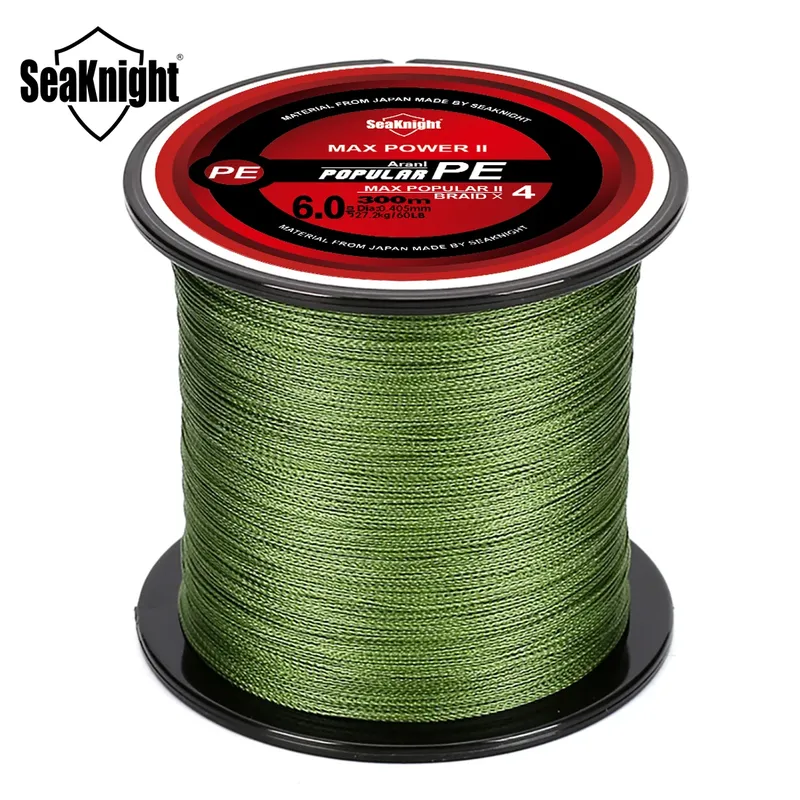 SeaKnight Marke 4 Stränge Geflochtene Angelschnur 8-100LB Multifilament PE Draht 300 M 500 M 1000 M Süßwasser Salzwasser Angeln Pesca
