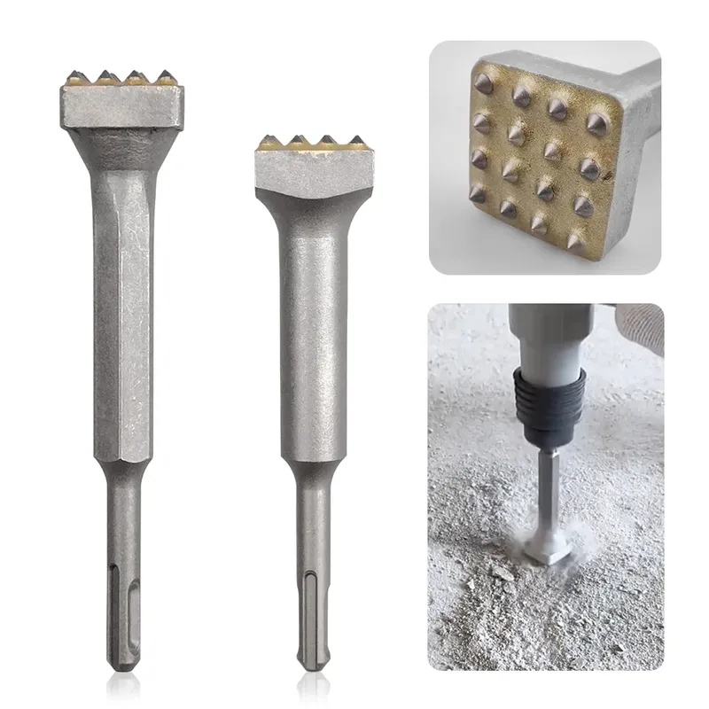 SDS Plus Legierung Meißel Bit, Multifunktionale Breaker Kopf Oberfläche Rückfräsen Percussion Hammer Meißel Werkzeug für Wand Beton Stein