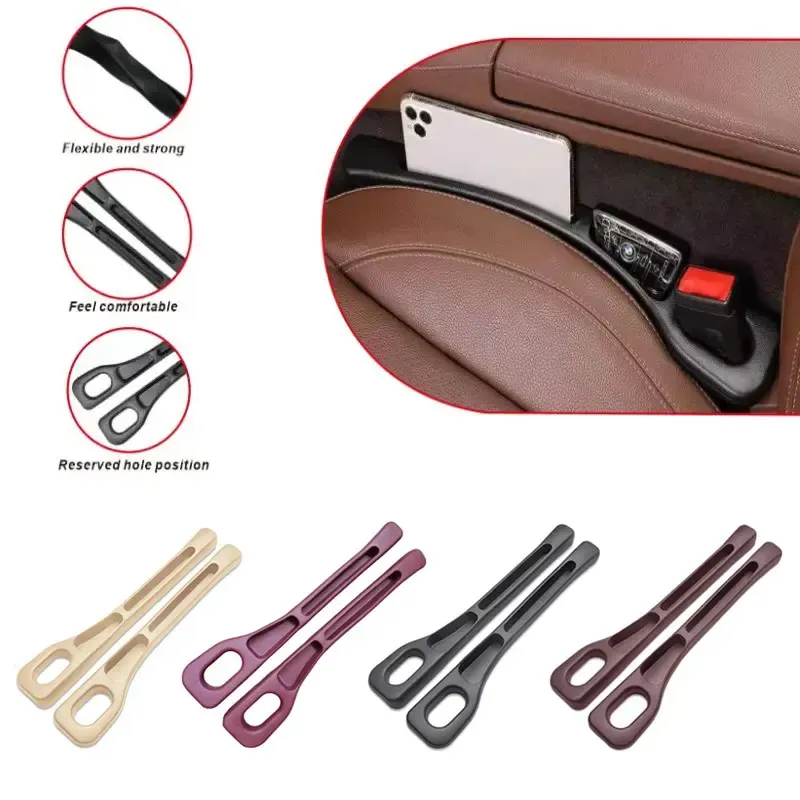 2 stücke Auto Sitz Lücke Füllstoff Organizer Wasserdichte Auto Sitz Lücke Stecker Streifen mit 2 Rillen Sitz Lücke Lagerung Auto innen Zubehör