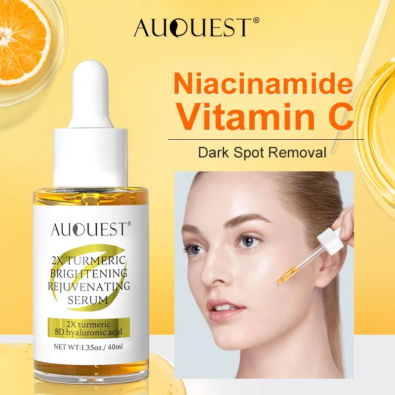 Niacinamid Gesichtsserum Vitamin C Whitening Dark Spot Remover Serum Hyaluronsäure Feuchtigkeitsspendende Essenz Gesichtspflege 40 ml