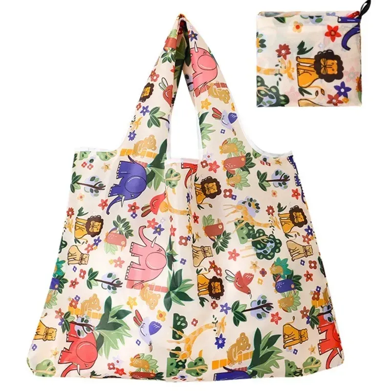 Wiederverwendbare Einkaufstüten, große, waschbare Einkaufstaschen, faltbar, umweltfreundlich, aus Nylon, robuste Taschenhandtaschen