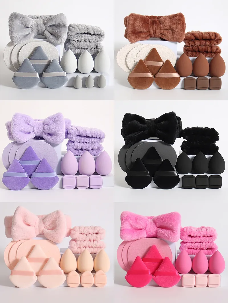 15 Follow Kosmetik Puff Make-up Schwamm Mixer Schönheit Ei Foundation Schwämme Puff Wash Gesicht Stirnband Armband Make-up Zubehör
