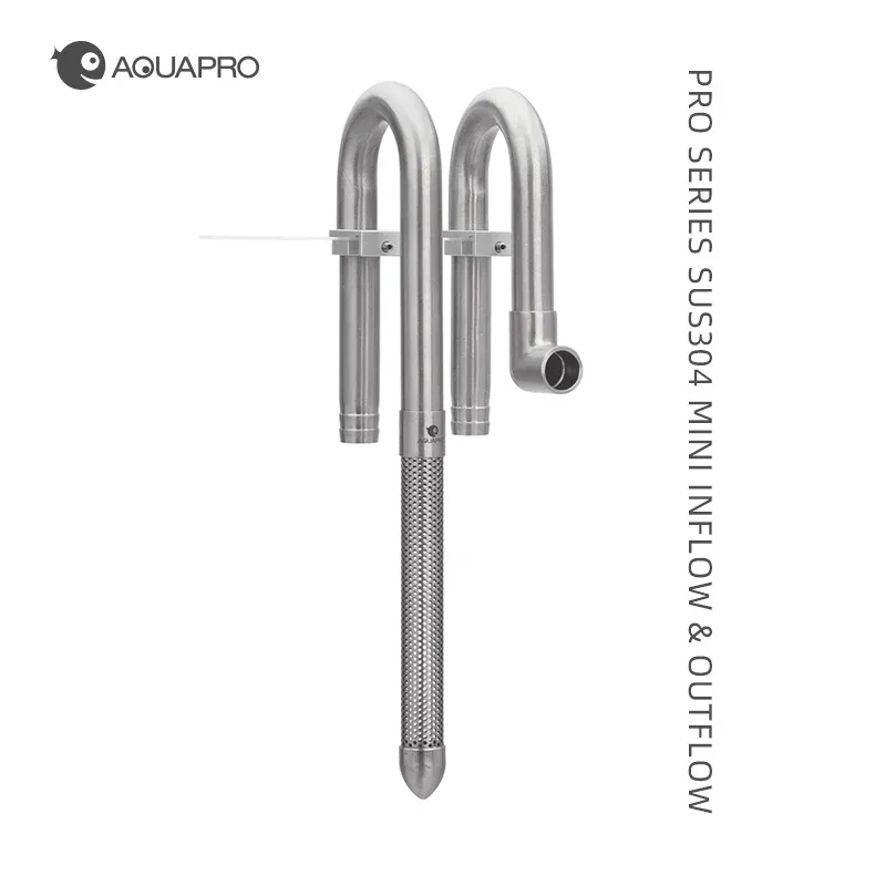 Aquapro Mini Skimmer Zufluss Edelstahl Einlass Auslass rohre Garnelen Wasserfilter Lilie Aquarium Aquarien Zubehör Fischs chale