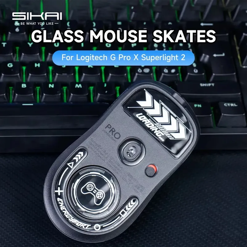 Mausfüße, Skates, ultrastarkes, makelloses Glas, superschnelle, glatte, langlebige Sohle für Logitech G Pro X Superlight 2-Gaming-Maus