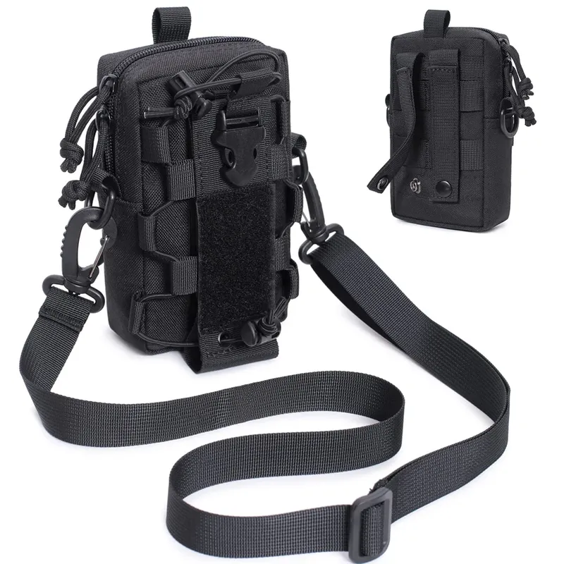 Molle EDC Beutel Wasserflasche Kantine Wasserkocher Träger Outdoor Sport Telefonhalter Camping Wandern Organizer Hüfttasche Tasche