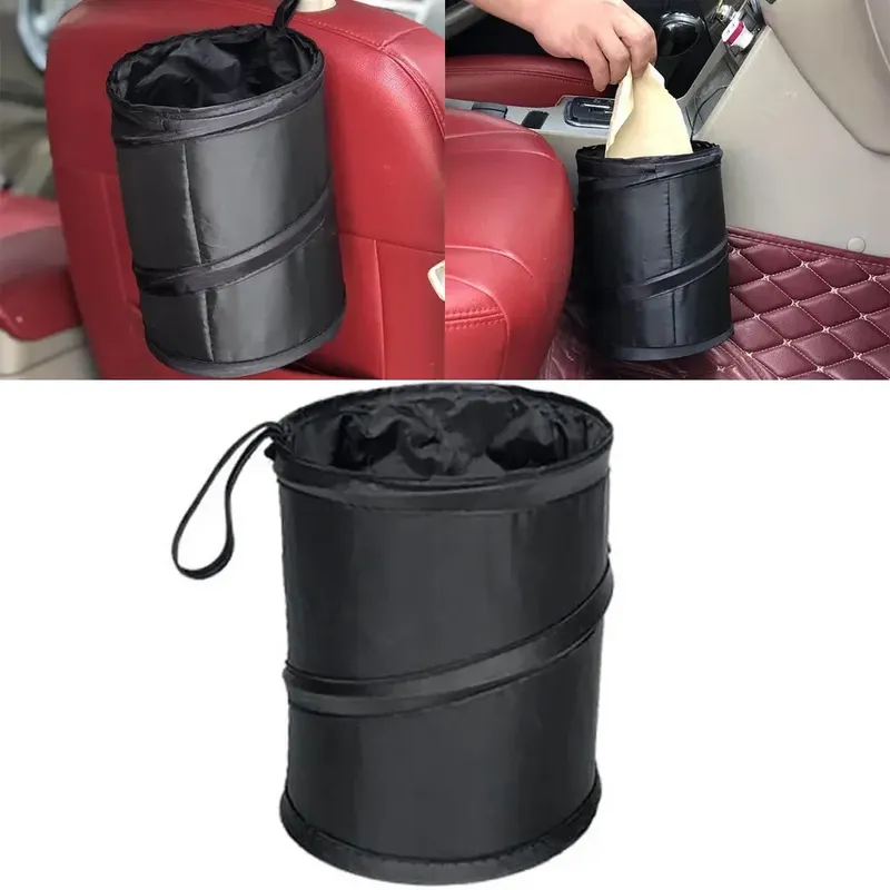 Auto Müll Tasche Auto Mülleimer Tragbare Müll Bin Faltbare Pop-up Wasserdichte Tasche Abfall Korb Auto Innen Zubehör