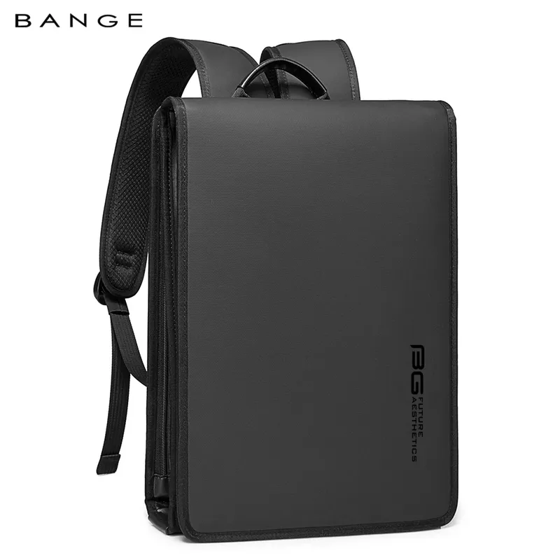 BANGE Neue Design Männer Rucksack Wasserdicht Passt für 14,1 zoll Laptop Tasche Teenager Reisetasche Schule Tasche Stadt Business Rucksack Mann