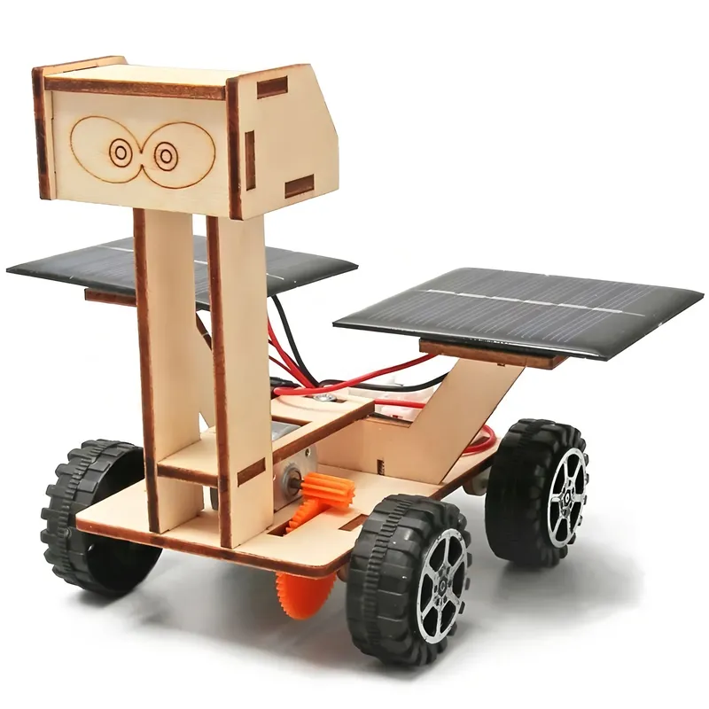 Solar Auto Mond Exploration Fahrzeug Kinder Diy Hand-Montiert Modell Diy 3d Holz Puzzle Wissenschaft Und Bildung Spielzeug