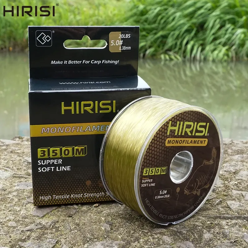 Hirisi 350 m Superstarke Angelschnur 12LB-20LB Japan Monofilament Nylon Karpfen Angelschnur Angelzubehör