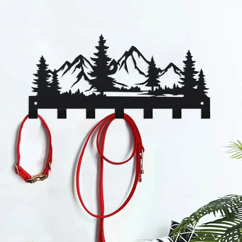 1 Stück schöne Bergwaldform Metall Schlüsselhalter Wandhaken Organizer Tür Eingang Flur Küche Wand Dekor Rack Haken
