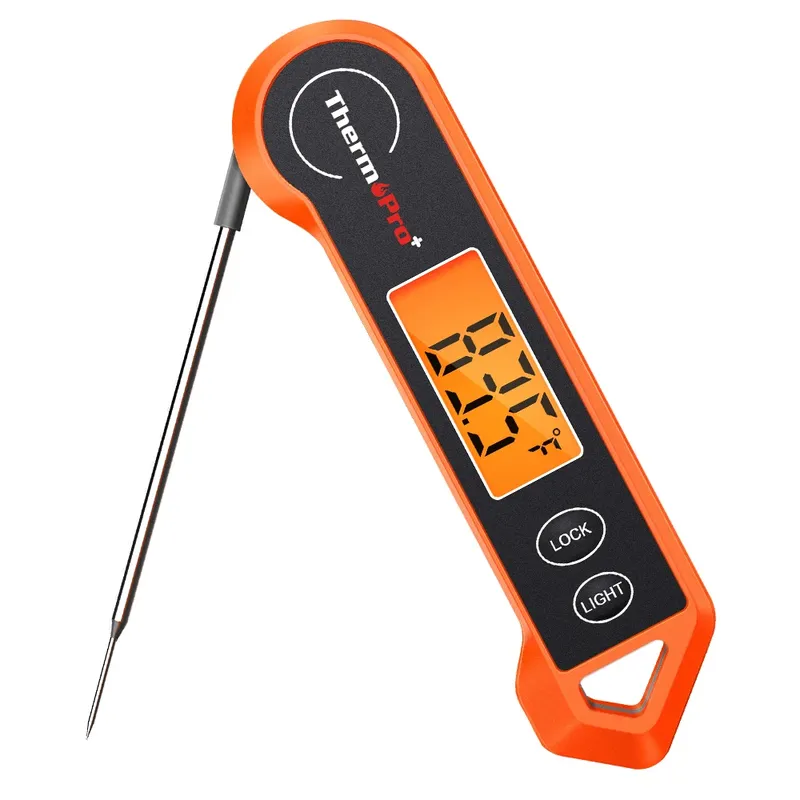ThermoPro TP19H Schnell ablesbares wasserdichtes Fleischthermometer Digitales Grillthermometer mit Hintergrundbeleuchtung
