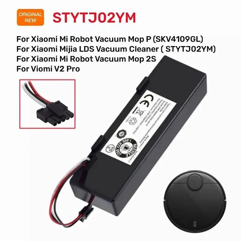STYTJ02YM Original-Akku 14,8V für Xiaomi Mijia LDS Staubsauger, Mi Robot Vacuum-Mop P, Mi Robot Vacuum-Mop 2S/Haier JX37