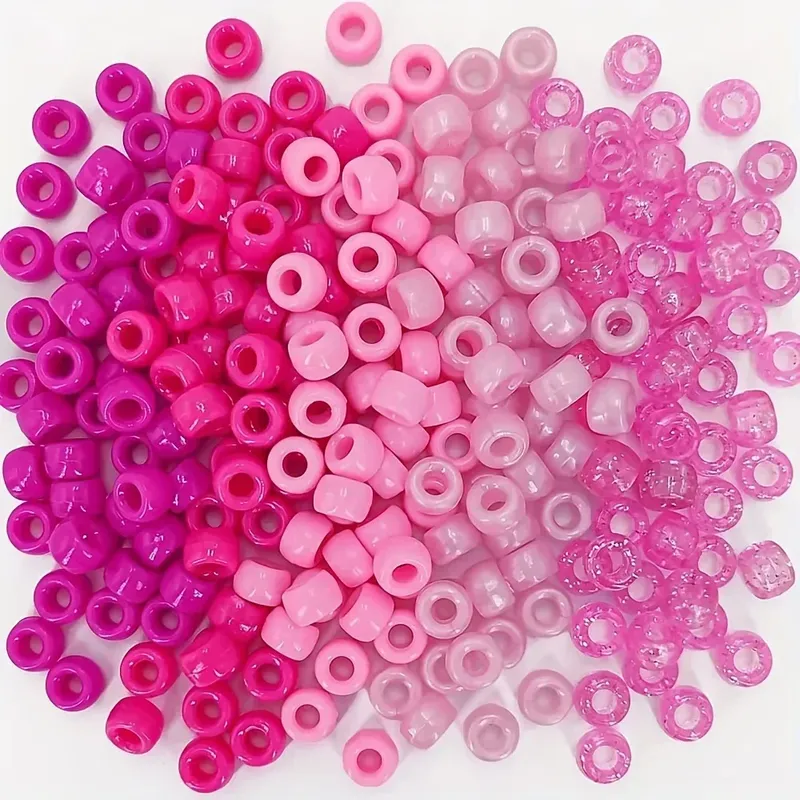 30 g, ca. 100 Stück, lebendige Kunststoff-Mischfass-Pony-Perlen für selbstgemachte einzigartige Armbänder, Halsketten, Fußkettchen, Ohrringe, Schmuckzubehör