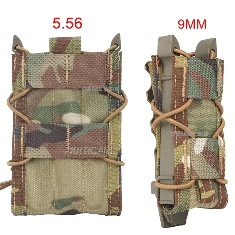 9MM 5,56 Magazin Beutel Taktische AK AR M4 AR15 Einzel Magazin Tasche Gewehr Pistole Molle Mag Holster Tasche Jagd werkzeuge Halter