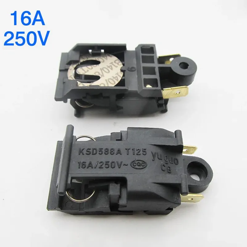 10 stücke Wasserkocher Schalter 4,6x2,2mm Thermostat Temperatur Control XE-3 JB-01E 16A Terminal Küche Teil Wasserkocher Schalter