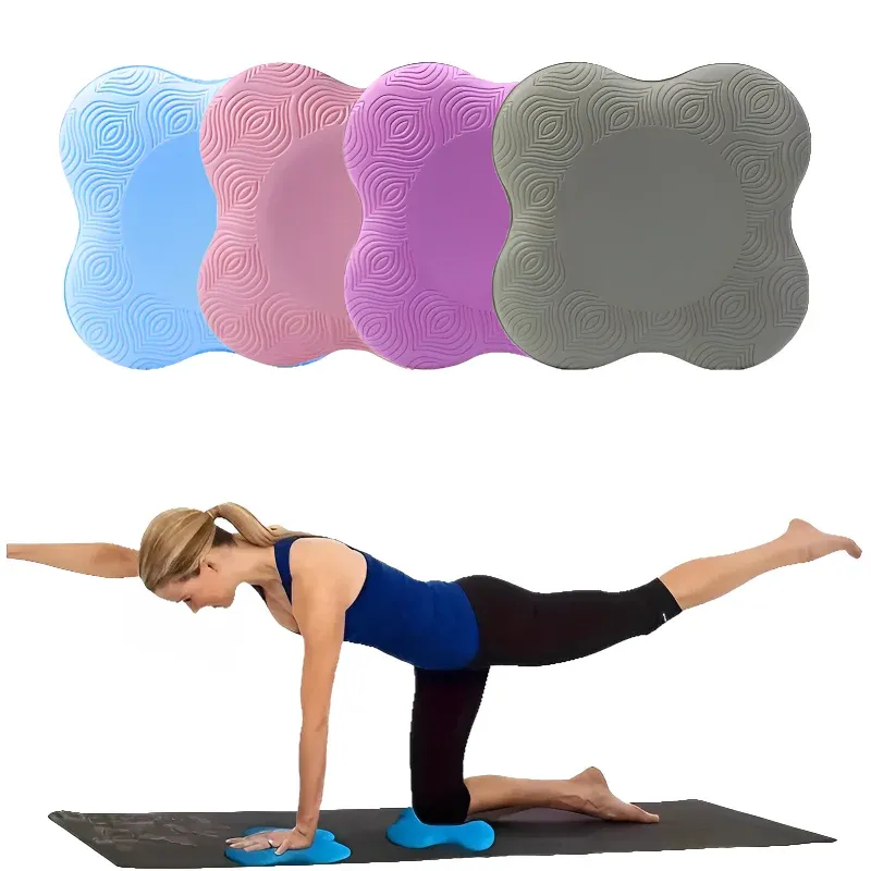 Tpe Verdickte Anti Slip Yoga Kniend Schutz Pad Knie Weiche Flache Unterstützung Langsam Rebound Rutschfeste Sport Fitness Matte Solide Ellenbogen