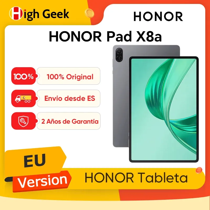EU-Version HONOR Pad X8a 11 Zoll Hohe Bildwiederholrate Augenschonend 8300mAh Akku Großflächiger Quad-Lautsprecher Sprachverbesserung