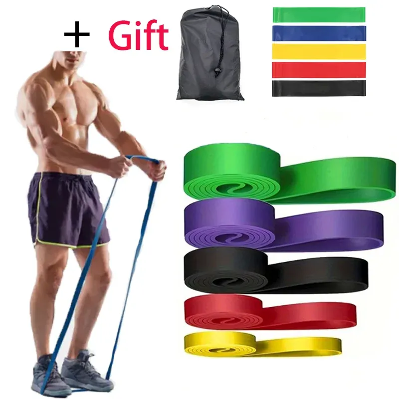 Widerstandsbänder Übung Gummiband Home Yoga Fitnessgeräte Zubehör Sport Power Pull-Up Assist Band Bodybuilding