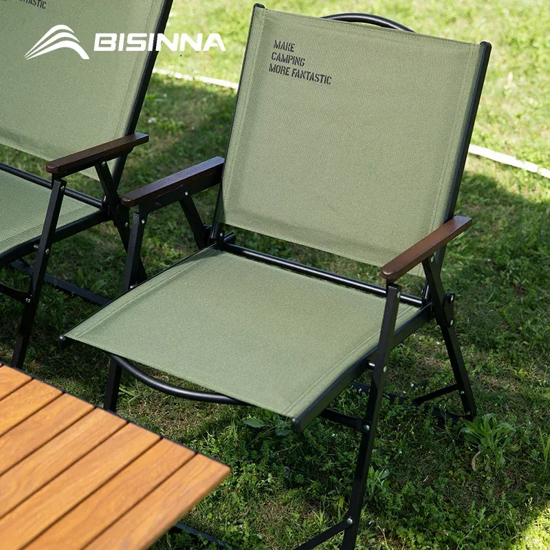 BISINNA Outdoor Klappbarer Campingstuhl Tragbarer Lounge-Kit-Stuhl Picknick Strand Wandern Trekking