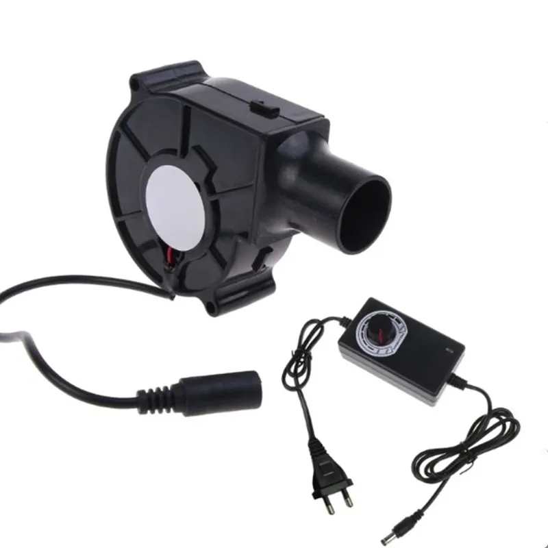 220V BBQ Fan Kleine Explosion Motor mit Luft Sammeln Einstellbare Geschwindigkeit Kochen Werkzeug US/EU Stecker Handheld Grill gebläse Camping