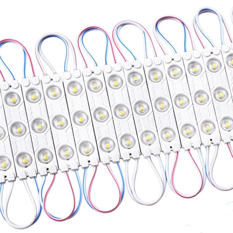20 stücke DC12V 24V 2835 3LED Modul Injektion Wasserdicht IP67 Dekorative 2835 Streifen Bar Licht Lampe Weiß Rot grün Blau Gelb Rosa