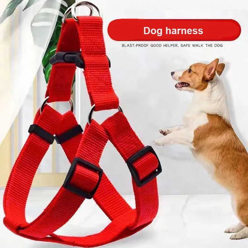 Hundegeschirr, Hundeweste, Riemen, verstellbar, dreieckig, atmungsaktiv, Nylongeschirr, Hunde, Welpen, Katzen, Heimtierbedarf