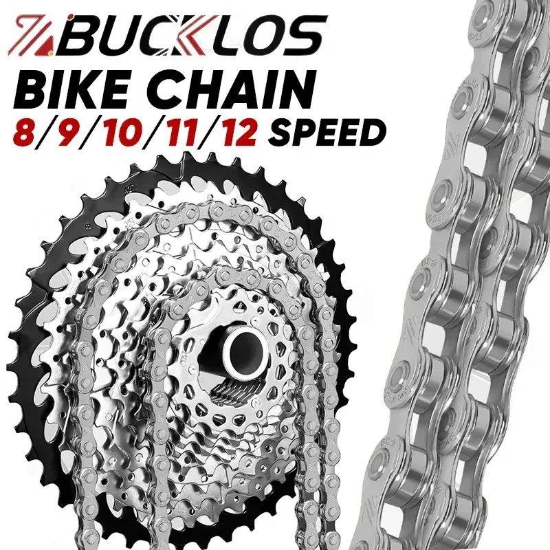 Bucklos Road Mountainbike Kette 8/9/10/11/12 Geschwindigkeit langlebige MTB Kette Universal Ultraleicht 116/126 Glieder Fahrradkette Fahrrad teile