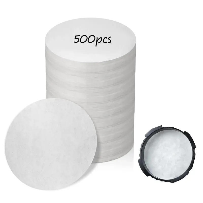 Runde Kaffeefilter, kompatibel mit Aeropress Kaffeemaschine Bialetti Moka Pot Bialetti Espressomaschine Moka Pot, (500 Stück)