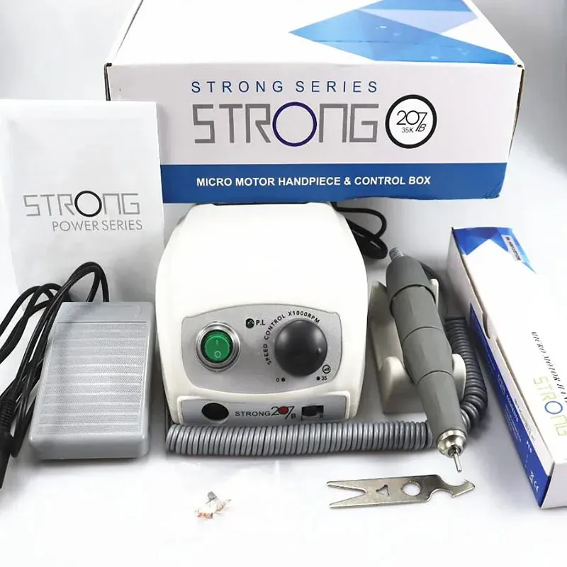 NEUE 50000 RPM Elektrische Nagel Bohrer Starke 210 207B 65 W Maniküre Maschine Pediküre Kit Nägel Kunst Werkzeug Handstück nagel Datei Ausrüstung