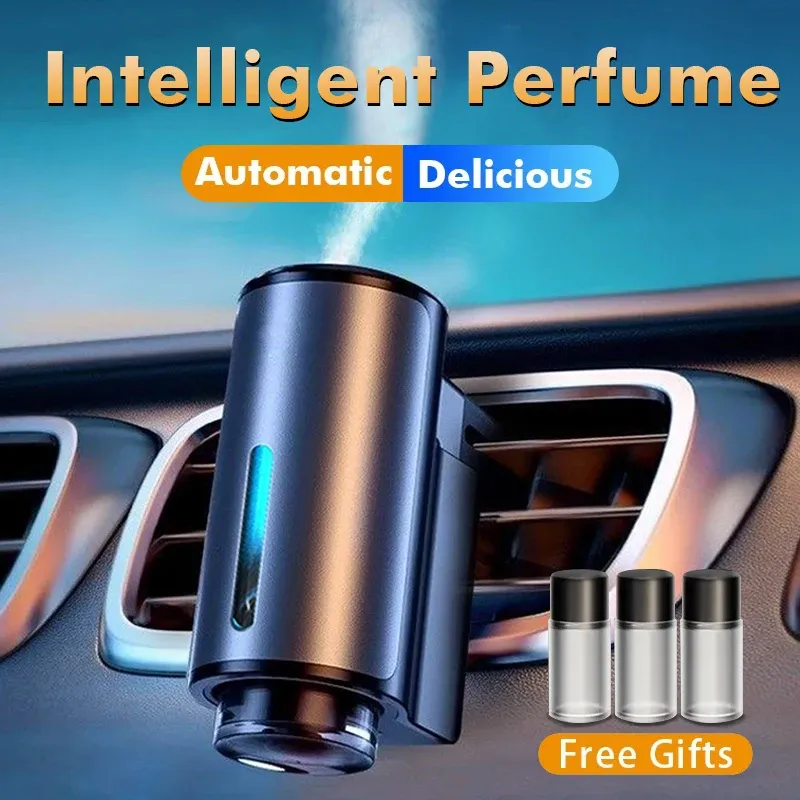Smart Car Air Aromatherapie Diffusor Duft Auto Lufterfrischer mit drei einstellbaren Luftbefeuchtern Diffusor für ätherische Öle