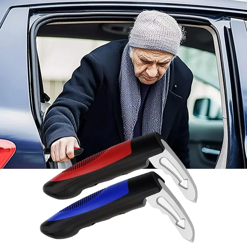 2Pcs Auto Tür Assist Griff 2 in 1 Multifunktions Fahrzeug Unterstützung Griffe Fenster Breaker Tragbare Automotive Auto Griff Unterstützen